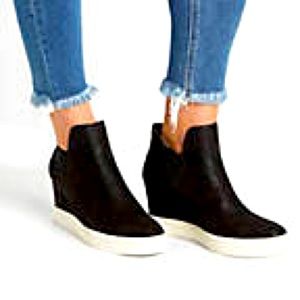 Black Sneaker Wedges